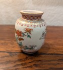 Early 20th  Century Japanese Satsuma Small - 3  High Vase  Hand Painted   Gilded