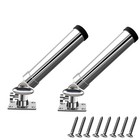 2pcs Rod Holder Boat Fishing Stainless Steel Adjustable Fishing Pole Marine Deck