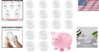 20-piece Clear Rubber Piggy Bank Stoppers - 5 Size Options For Secure Savings