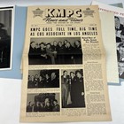 1940 Kmpc Radio Station Ad Sale Brochure Folder Los Angeles Stars Sunset Blvd