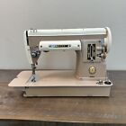 Vintage Singer Sewing Machine 301a Slant Needle With Case   Accessories Tested