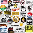 173 Pcs Funny Hard Hat Stickers Waterproof Blue Collar Decals Pack Laptop Helmet