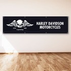 For Harley Davidson Motorcycle 2x8 Ft Flag Vintage Garden Garage Sign Banner