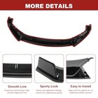 Front Bumper Lip Compatible With Honda Crv Cr-v 2017 2018 2019 Gloss Black