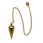 Amazing Gemstone Healing Metal Pendulums For   6  Classic Cone With Dome 