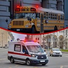 Red Beacon Light 3 4 Inch wireless Rechargeable Magnetic Led Emergency Safety   