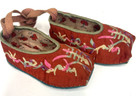 Pair Of Antique Chinese Handmade Embroidered Children s Shoes Antique Asian Art