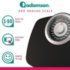Adamson A25 Body Weight Bathroom Scale  Up To 400 Lb  Mechanical  Analog Dial