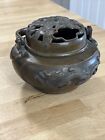 Antique Bronze Censer Sculpture Chinese Dragon Japanese 19th Century Pot Bowl
