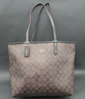Coach F36658 Signature Reversible Pvc City Tote 169291 Black Brown