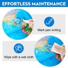 8in Kids World Globe Earth Ocean Rotating World Map Geography W  Stand Desk