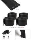  5 2in 5 74ft 4pcs Rubber Fender Extension Flexible Rubber Wheel Arch For Suv 