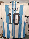 Lionel Messi Autographed Argentina Jersey P a a s  Cert  Coa