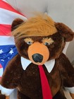 Donald Trump Trumpy Teddy Bear Deluxe 22  Plush Flag Pouch Mgc