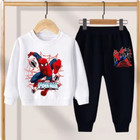  toddler Boys Cartoon Tracksuit     Spiderman Crewneck Sweatshirt   Pants  2-piece
