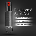 Gizmo Corner Keychain Pepper Spray  16ft Range  Uv Dye  Anti-leak Case