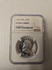 1956 Type 2 Franklin Half Dollar 50c Ngc Pf 68  Cameo Star Grade
