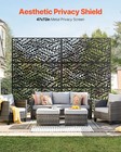 Outdoor Metal Privacy Screen 47  X 76  Stand Panel Patio Garden Balcony Decor