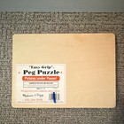 Melissa   Doug Easy-grip Peg Puzzle Animal Pictures Under Pieces Wooden Ages 2-4