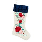 The Pioneer Woman Set Of 2 Red Roses Ruffle Christmas Stockings  20 