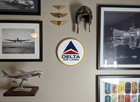 Retro Delta Air Lines Vintage 3d Logo Wall Sign