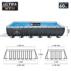 Intex 32ft X 16ft X 52in Ultra Xtr Rectangular Pool   Floats  2 Pack     Cooler