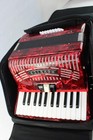 Hohner Hohnica Beginner 48 Bass Accordion Red   r7821