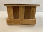 Vintage Handmade Wood Chinese Puzzle Box With Two Hidden Compartments