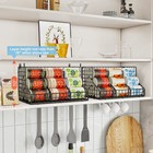 Jksmart 2 Pack Stackable Can Rack Organizer For Pantry L- 2 Pack   Black