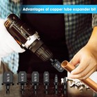 11pcs Swaging Drill Bit Tool Set Flare Tube Copper Pipe Expander For Hvac Repair