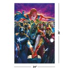 The Avengers - Marvel Comic Poster  captain America  Iron Man    By Alex Ross 