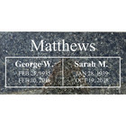 Headstone -cemetery Grave Flat Marker 24x12x4  Includes Engraving- Emerald Pearl