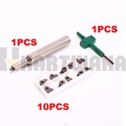 Lathe Grooving Tool 2mm Width For Miniature Internal Grooving With Inserts 10pcs