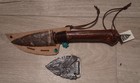 Flint Knapped Agate Stone Knife  1925 Indianhead Nickle 1988 Siskiyou Buckle Lot