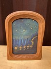 Waldorf Hand Carved Wooden Picture Postcard Frame Germany Anthroposophical 