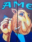 Vtg Camel Joe Camel Dartboard Cabinet W  Punisher Skull Custom Painted