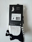 Nike Elite Kd  35 Versatility Crew Basketball Socks White Black 5375 101 Rare