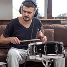 Best-selling 14x5 5 Inch Silent Pad Bag Set With Stand  Poplar Snare Drum Black