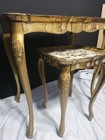 Italian Florentine Gold Gilt Vintage Nesting Tables  2 