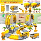 Kids Electric Flexible Track Toy Car Engineering Train Educational Birthday Gift