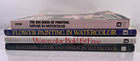 Lot Of 4 Watercolor Painting Themed Books  Nature  Flower  Color