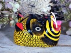 Tiger Mask Wood Handmade Hand Carved Olinal   Guerrero Mexican Folk Art Tiny Size