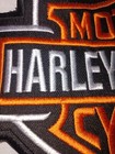 Harley Davidson Large Sew-on Patch   Biker Motorcycle Logo Embroidered Classic