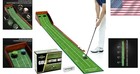 Indoor Golf Putting Mat Velvet With Ball Return Practice Green Gift