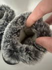 Black Faux Fur Lined Bootie Winter Shoes For Unisex Baby   Toddler  Slip On