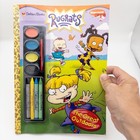 2001 Vintage Nickelodeon Rugrats Coloring Book With Paint By Golden Books - New