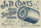 J  p  Coats Victorian Trade Card Well Dressed Birds   Thread 