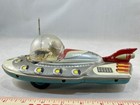 Rare 1950   s Tin  Friction  Asahi  Japan Space Patrol  Car With Radio Operator
