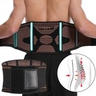 Copper Lumbar Waist Support Brace Belt Lower Back Pain Relief For Men Women