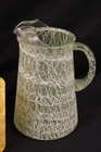 Vintage 1950s Spaghetti String Wrapped Assort  Color 4 Glass Set   Pitcher Mcm